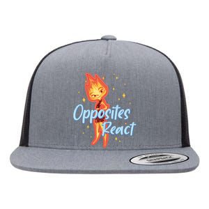 Elemental Opposites React Flat Bill Trucker Hat