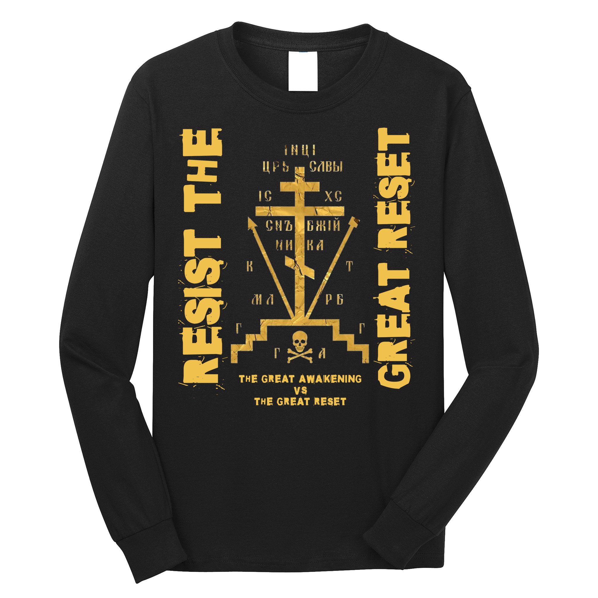 Eastern Orthodox Resist The Great Reset Conservative Long Sleeve Shirt