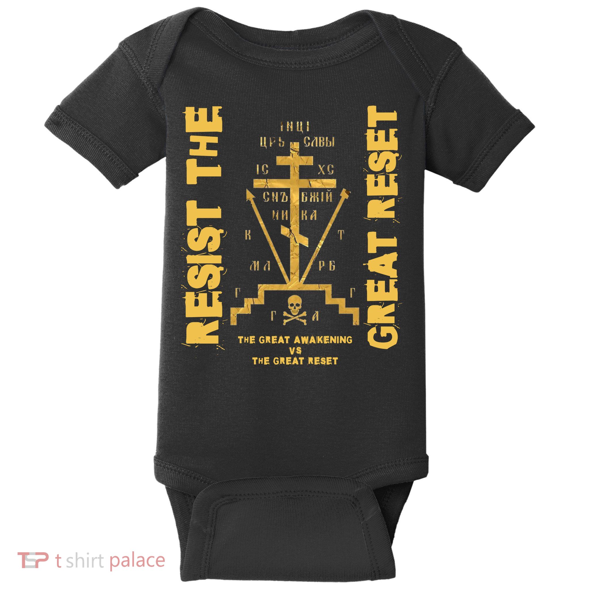 Eastern Orthodox Resist The Great Reset Conservative Baby Bodysuit