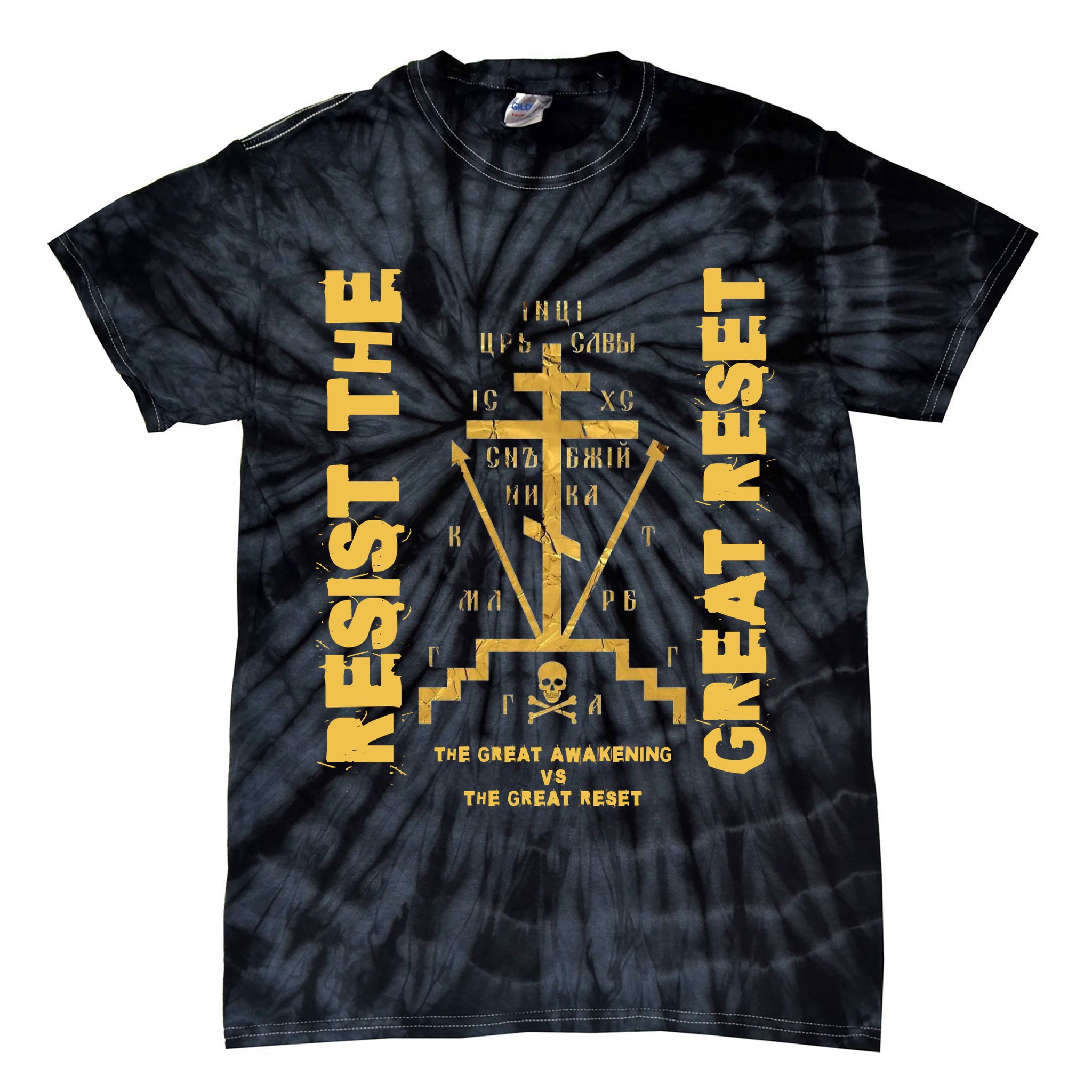 Eastern Orthodox Resist The Great Reset Conservative Tie-Dye T-Shirt