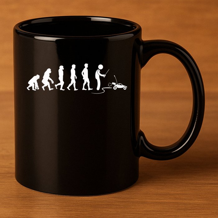 Evolution Of RC Cars RC Racing Racer RadioControlled Car 11oz C Handle Ceramic Mug