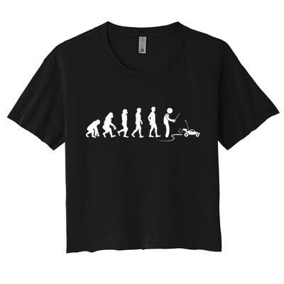 Evolution Of RC Cars RC Racing Racer RadioControlled Car Women's Crop Top Tee