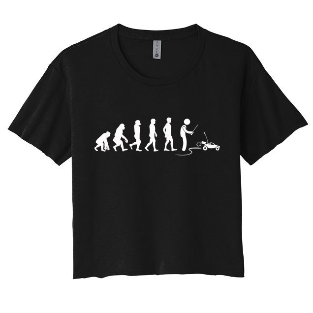 Evolution Of RC Cars RC Racing Racer RadioControlled Car Women's Crop Top Tee