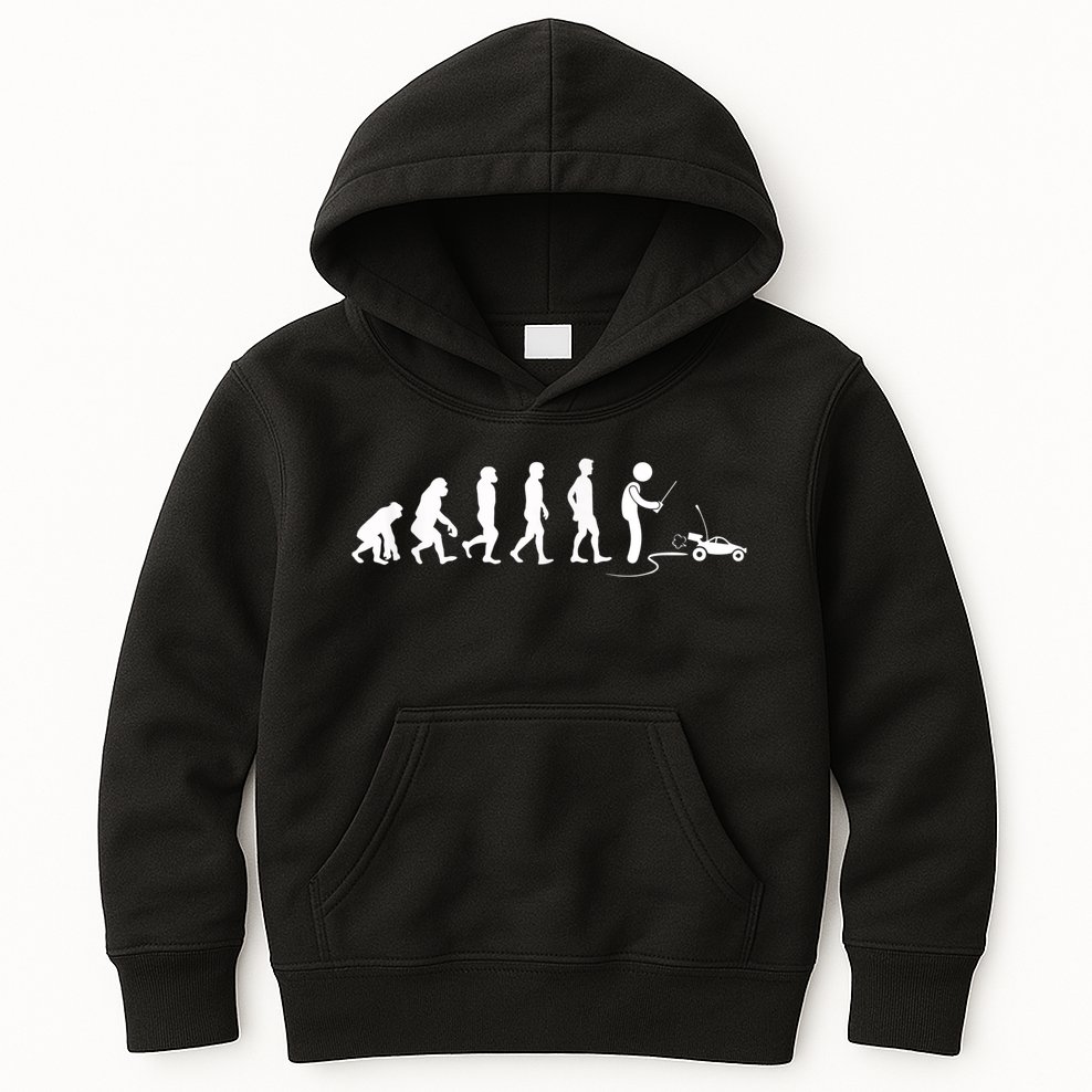 Evolution Of RC Cars RC Racing Racer RadioControlled Car Kids Hoodie