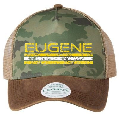 Eugene Oregon Retro Vintage Weathered Legacy Tie Dye Trucker Hat