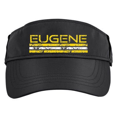 Eugene Oregon Retro Vintage Weathered Adult Drive Performance Visor