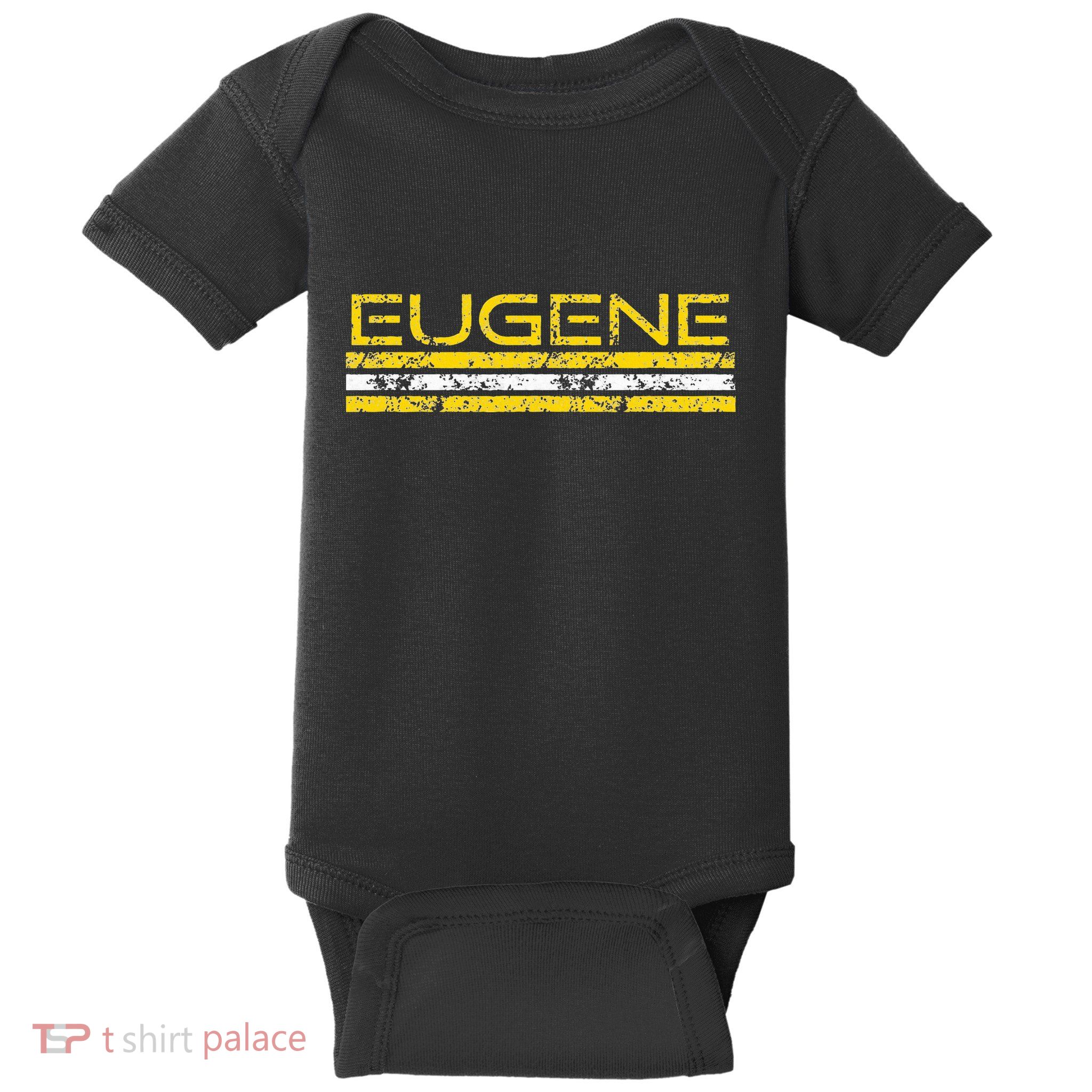 Eugene Oregon Retro Vintage Weathered Baby Bodysuit