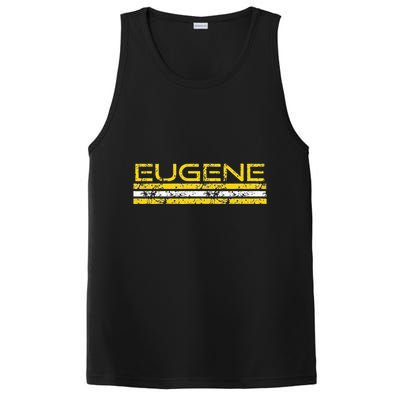 Eugene Oregon Retro Vintage Weathered PosiCharge Competitor Tank