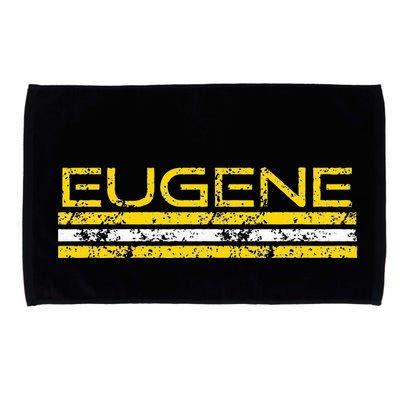 Eugene Oregon Retro Vintage Weathered Microfiber Hand Towel