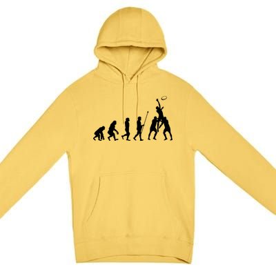 Evolution Of Rugby Premium Pullover Hoodie