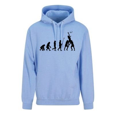 Evolution Of Rugby Unisex Surf Hoodie