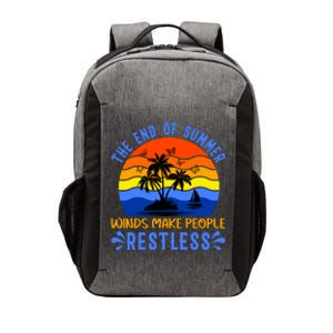 End Of Summer Sunset Vector Backpack