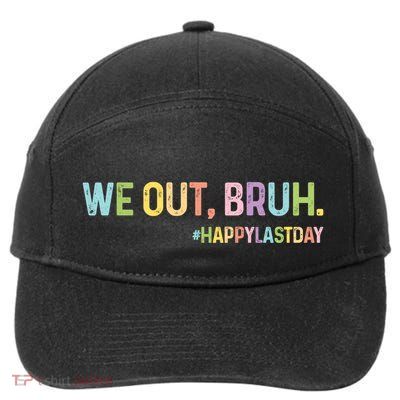 End Of School Year Teachers Hello Summer Bruh We Out Great Gift 7-Panel Snapback Hat