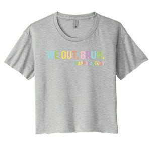 End Of School Year Teachers Hello Summer Bruh We Out Great Gift Women's Crop Top Tee