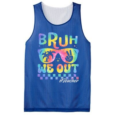 End Of School Year Teacher Summer Bruh We Out Teachers Mesh Reversible Basketball Jersey Tank