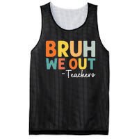 End Of School Year Teacher Summer Bruh We Out Teachers Mesh Reversible Basketball Jersey Tank