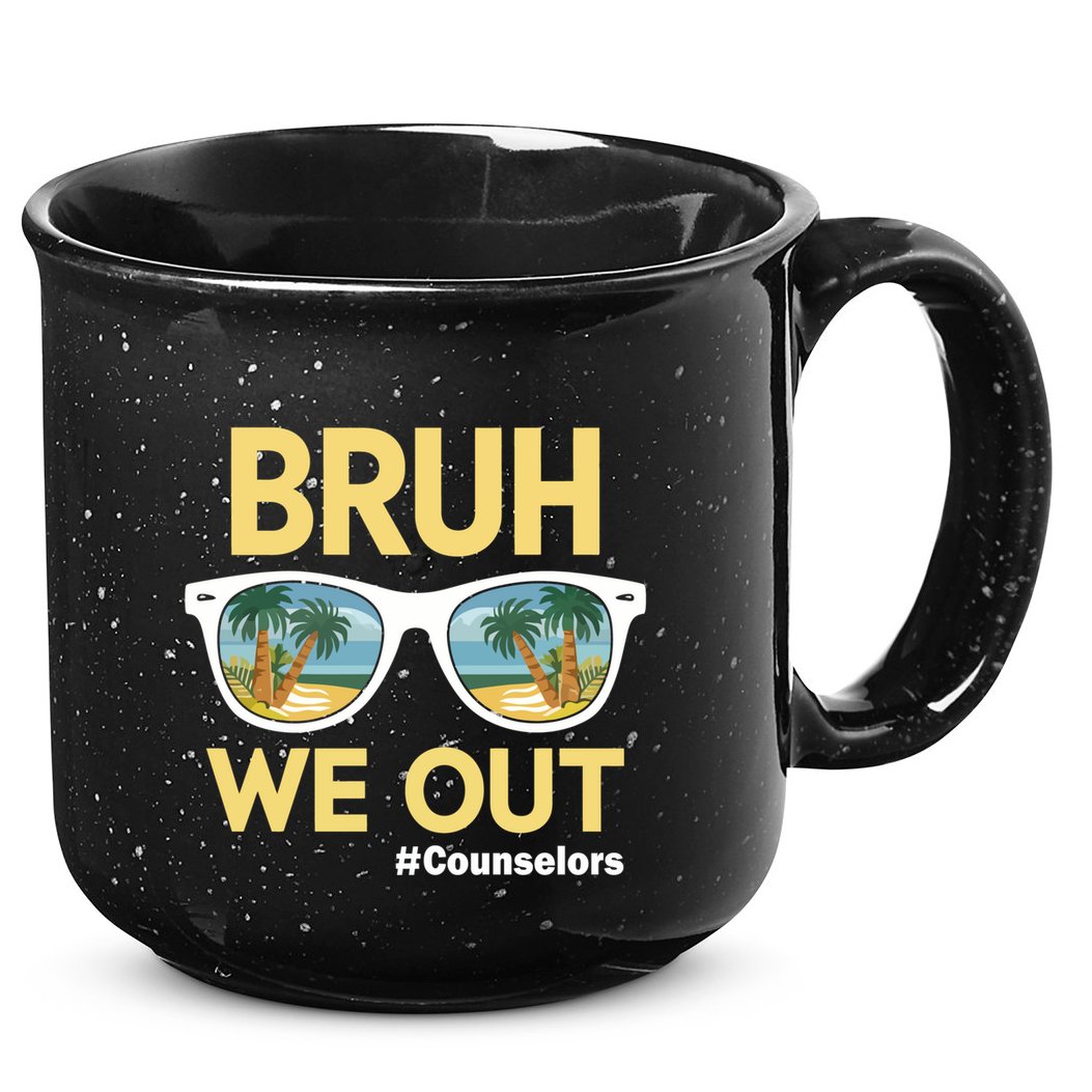 End Of School Year Teacher Summer Bruh We Out Counselors Gift 15oz Campfire Ceramic Mug