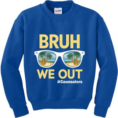 End Of School Year Teacher Summer Bruh We Out Counselors Gift Kids Sweatshirt