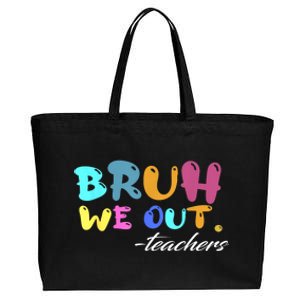 End Of School Year Summer Bruh We Out Teachers Gift Cotton Canvas Jumbo Tote