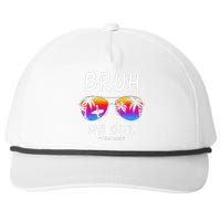 End Of School Rainbow Sunglasses Beach Bruh We Out Teachers Snapback Five-Panel Rope Hat