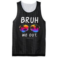 End Of School Rainbow Sunglasses Beach Bruh We Out Teachers Mesh Reversible Basketball Jersey Tank