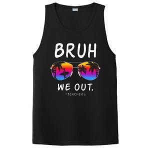 End Of School Rainbow Sunglasses Beach Bruh We Out Teachers PosiCharge Competitor Tank