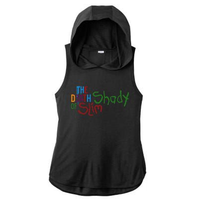 Em Of Slim Retro Colorful Death Shady Ladies PosiCharge Tri-Blend Wicking Draft Hoodie Tank