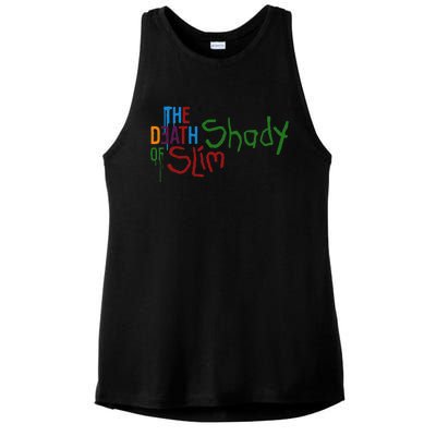 Em Of Slim Retro Colorful Death Shady Ladies PosiCharge Tri-Blend Wicking Tank