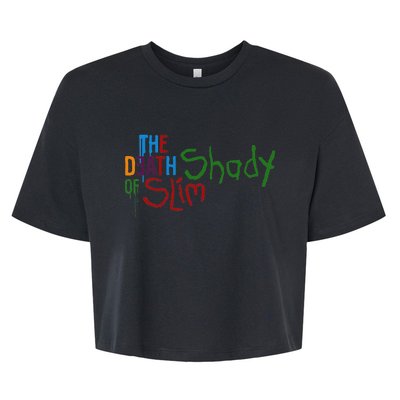 Em Of Slim Retro Colorful Death Shady Bella+Canvas Jersey Crop Tee