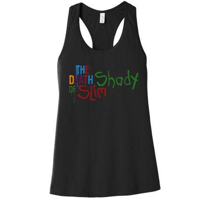 Em Of Slim Retro Colorful Death Shady Women's Racerback Tank