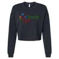 Em Of Slim Retro Colorful Death Shady Cropped Pullover Crew