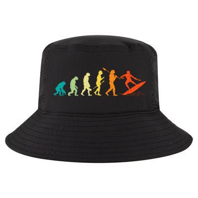 Evolution Of Surfers Surfboard Surfboarder Surfing Cool Comfort Performance Bucket Hat