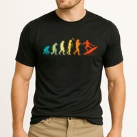 Evolution Of Surfers Surfboard Surfboarder Surfing Cooling Performance Crew T-Shirt