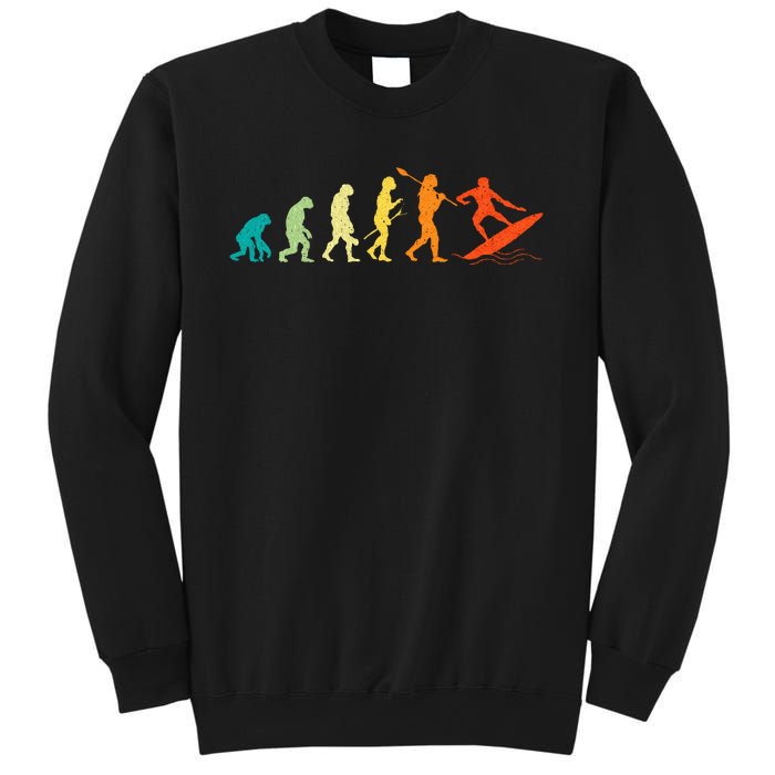 Evolution Of Surfers Surfboard Surfboarder Surfing Sweatshirt