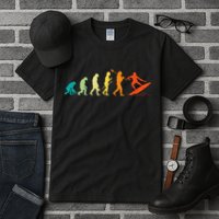 Evolution Of Surfers Surfboard Surfboarder Surfing Tall T-Shirt