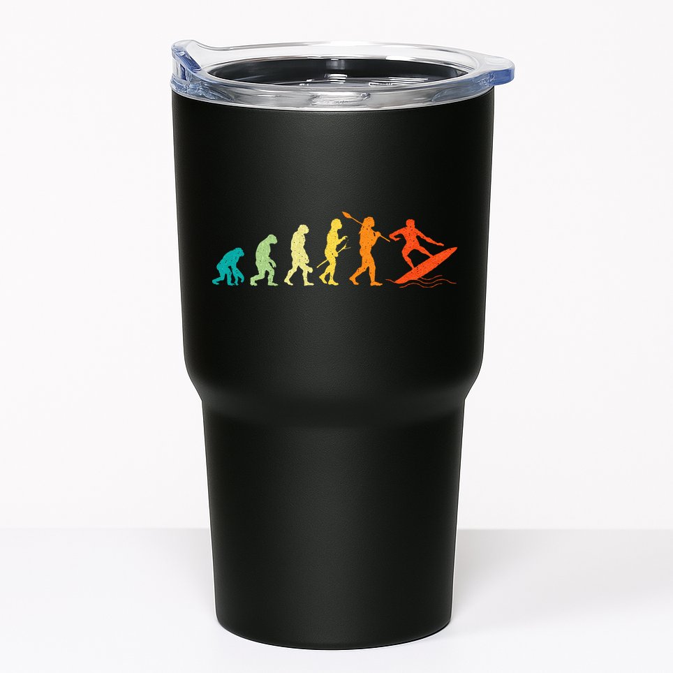 Evolution Of Surfers Surfboard Surfboarder Surfing Tumbler