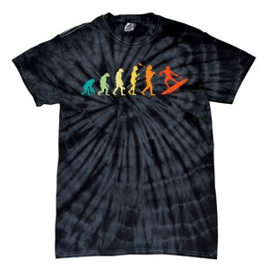 Evolution Of Surfers Surfboard Surfboarder Surfing Tie-Dye T-Shirt