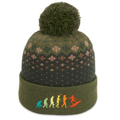 Evolution Of Surfers Surfboard Surfboarder Surfing The Baniff Cuffed Pom Beanie