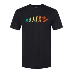 Evolution Of Surfers Surfboard Surfboarder Surfing Softstyle CVC T-Shirt