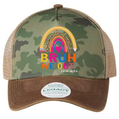 End Of School Year Teacher Summer Bruh We Out Funny Teachers Legacy Tie Dye Trucker Hat