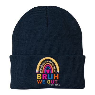 End Of School Year Teacher Summer Bruh We Out Funny Teachers Knit Cap Winter Beanie