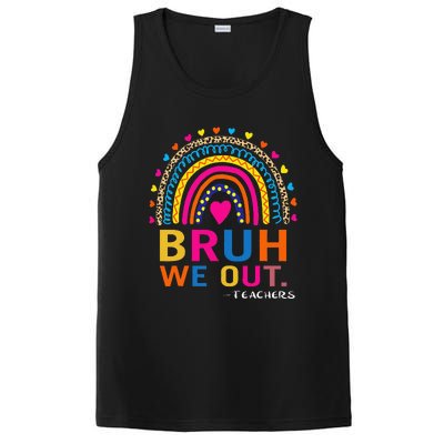 End Of School Year Teacher Summer Bruh We Out Funny Teachers PosiCharge Competitor Tank