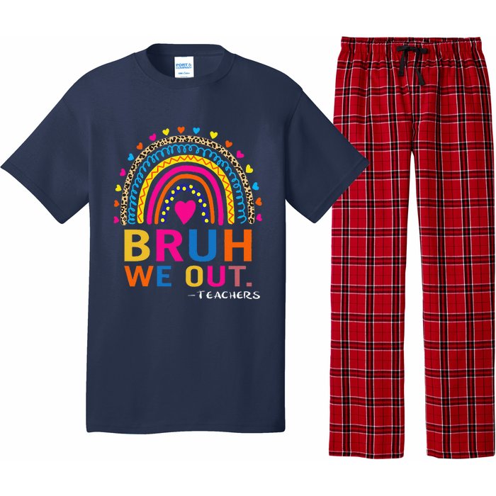 End Of School Year Teacher Summer Bruh We Out Funny Teachers Pajama Set