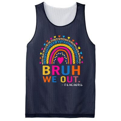 End Of School Year Teacher Summer Bruh We Out Funny Teachers Mesh Reversible Basketball Jersey Tank