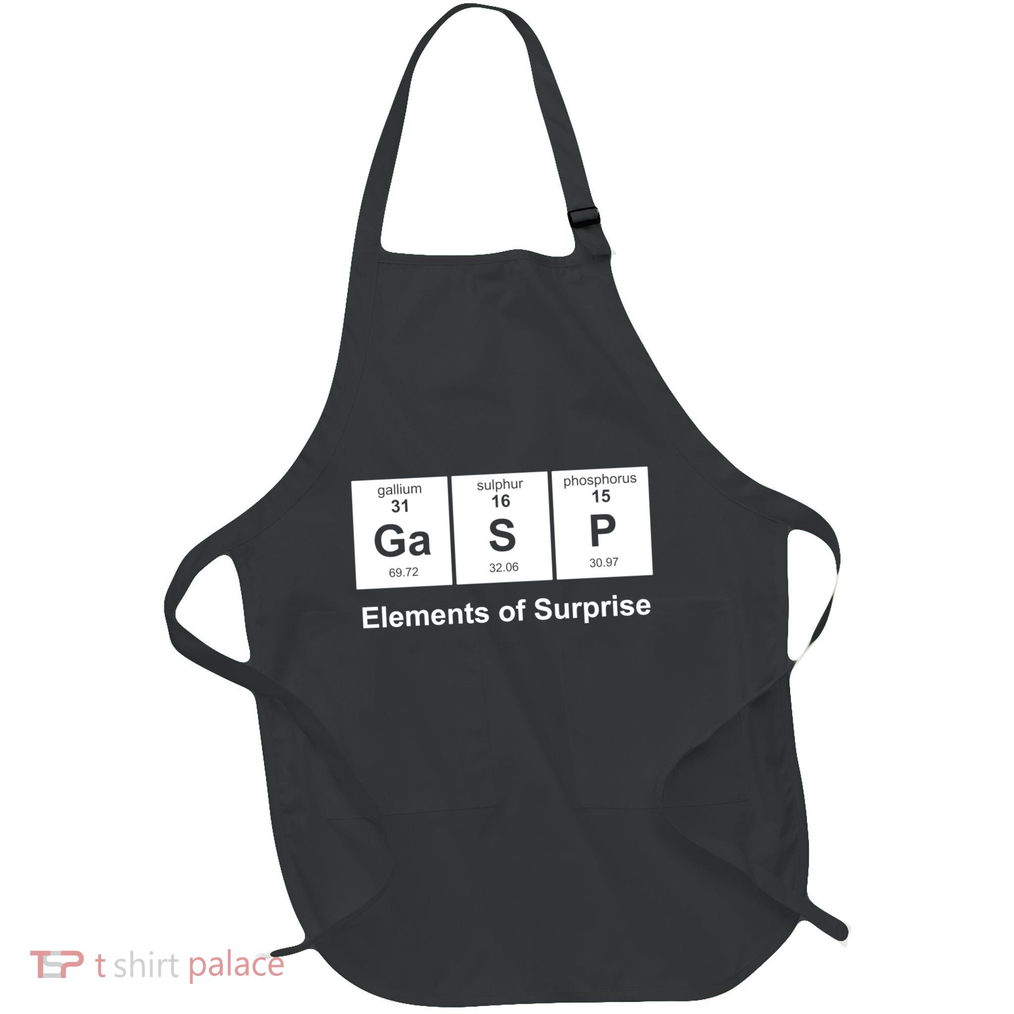 Elements Of Surprise Periodic Table Full-Length Apron With Pockets