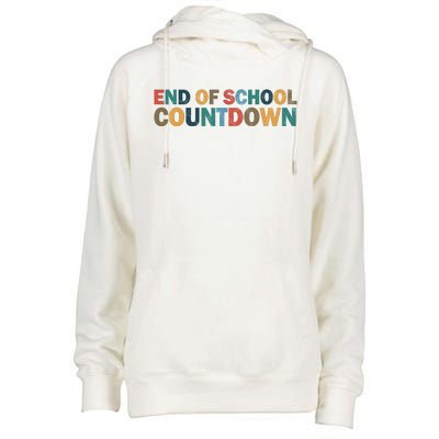 End Of School Countdown Summer Vibe Womens Funnel Neck Pullover Hood