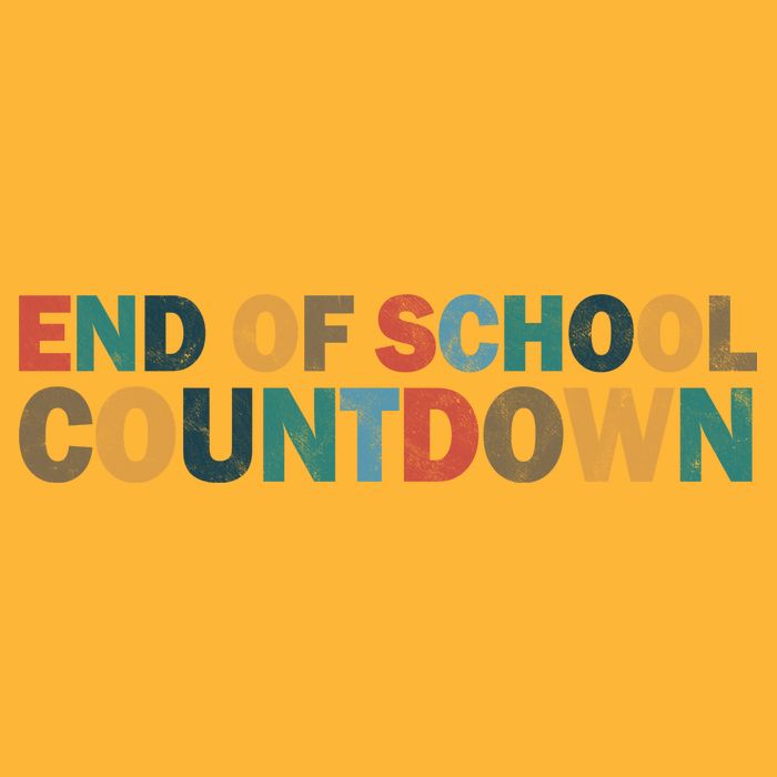 End Of School Countdown Summer Vibe Pom Pom 12in Knit Beanie