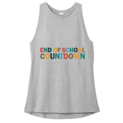 End Of School Countdown Summer Vibe Ladies PosiCharge Tri-Blend Wicking Tank