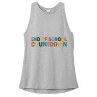 End Of School Countdown Summer Vibe Ladies PosiCharge Tri-Blend Wicking Tank