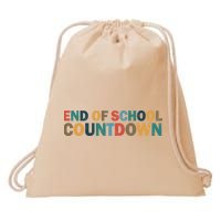 End Of School Countdown Summer Vibe Drawstring Bag
